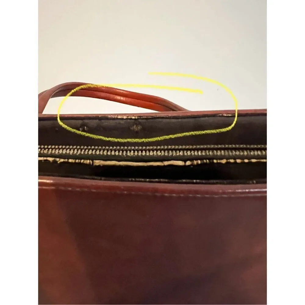 Iconic VINTAGE Patchwork Bag “Friends” Phoebe Square Leather Tote